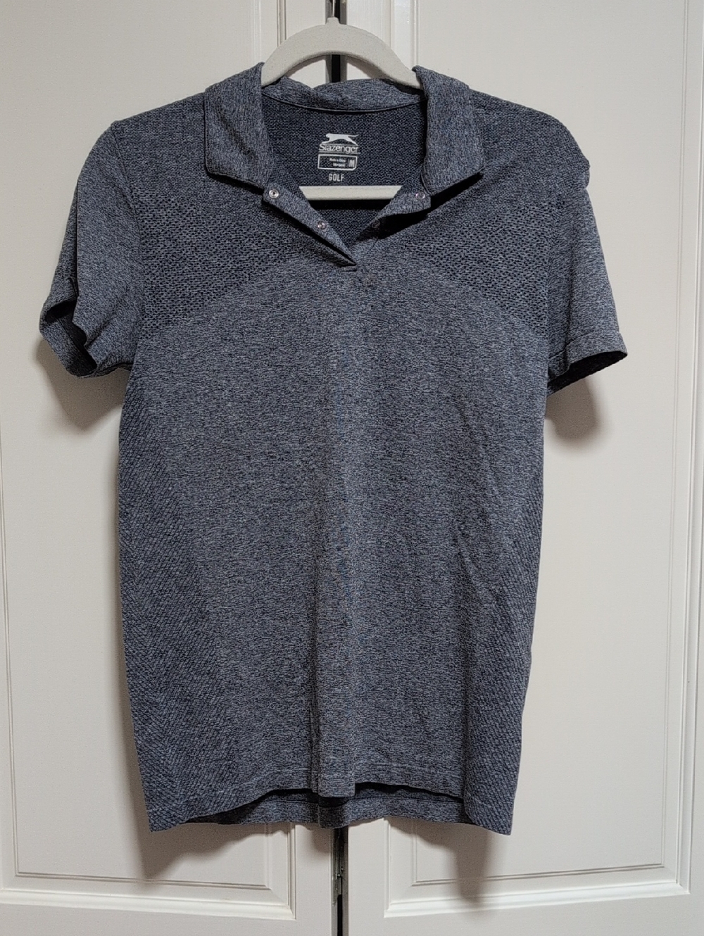 Slazenger Women's Heathered Navy Golf Polo